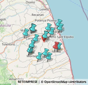 Mappa Contrada Santa Maria d'Ete, 63812 Montegranaro FM, Italia (10.796)