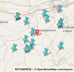 Mappa Contrada Santa Maria d'Ete, 63812 Montegranaro FM, Italia (4.54158)