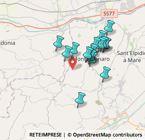 Mappa Contrada Santa Maria d'Ete, 63812 Montegranaro FM, Italia (2.87056)