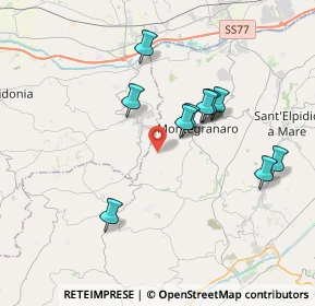 Mappa Contrada Santa Maria d'Ete, 63812 Montegranaro FM, Italia (3.40727)