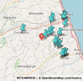 Mappa Contrada Santa Maria d'Ete, 63812 Montegranaro FM, Italia (7.969)
