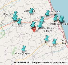 Mappa Contrada Santa Maria d'Ete, 63812 Montegranaro FM, Italia (8.8565)