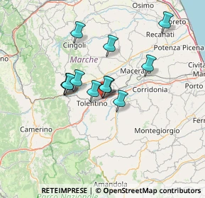 Mappa Largo E. Casadidio, 62029 Tolentino MC, Italia (10.85167)