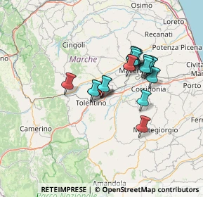 Mappa Largo E. Casadidio, 62029 Tolentino MC, Italia (11.26211)