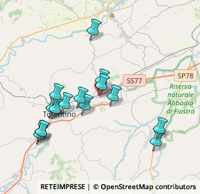 Mappa Largo E. Casadidio, 62029 Tolentino MC, Italia (3.8375)