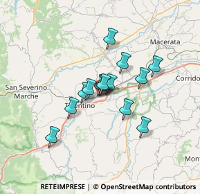 Mappa Largo E. Casadidio, 62029 Tolentino MC, Italia (4.82857)