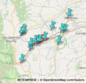 Mappa Largo E. Casadidio, 62029 Tolentino MC, Italia (6.1875)