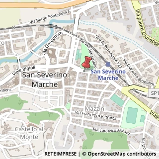 Mappa Via Giacomo Matteotti, 8, 62027 San Severino Marche, Macerata (Marche)