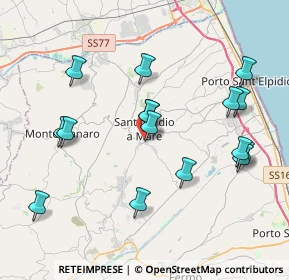 Mappa Via Tanaro, 63811 Sant'Elpidio a Mare FM, Italia (4.15625)