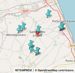 Mappa Via Tanaro, 63811 Sant'Elpidio a Mare FM, Italia (3.90364)
