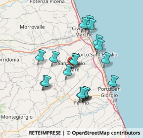 Mappa Via Tanaro, 63811 Sant'Elpidio a Mare FM, Italia (6.73)