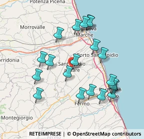 Mappa Via Tanaro, 63811 Sant'Elpidio a Mare FM, Italia (7.84)