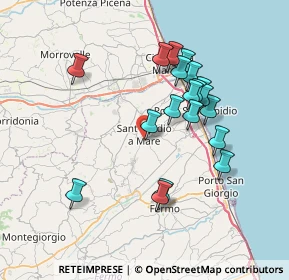 Mappa Via Tanaro, 63811 Sant'Elpidio a Mare FM, Italia (6.91368)