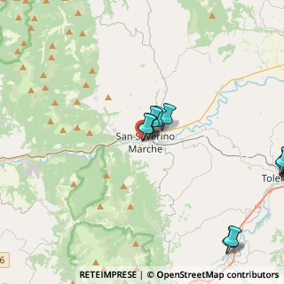 Mappa Via Giuseppe Garibaldi, 62027 San Severino Marche MC, Italia (6.84684)
