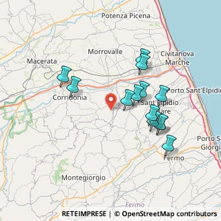 Mappa Via S. Giacomo, 62015 Monte San giusto MC, Italia (7.06308)