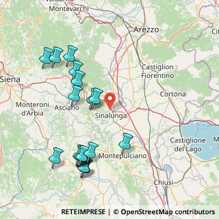 Mappa Strada vicinale dei Melelli, 53048 Sinalunga SI, Italia (18.72)