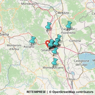 Mappa Strada vicinale dei Melelli, 53048 Sinalunga SI, Italia (7.285)