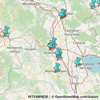 Mappa Strada vicinale dei Melelli, 53048 Sinalunga SI, Italia (21.95167)