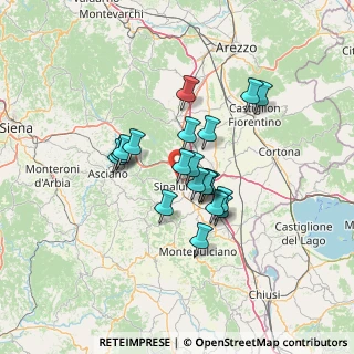 Mappa Strada vicinale dei Melelli, 53048 Sinalunga SI, Italia (10.3495)