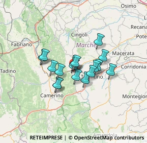 Mappa Via Giacomo Brodolini, 62027 San Severino Marche MC, Italia (9.20647)