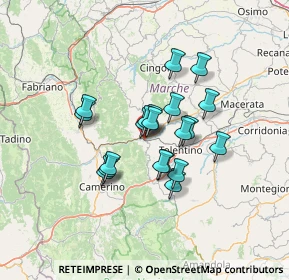 Mappa Via Giacomo Brodolini, 62027 San Severino Marche MC, Italia (10.2095)