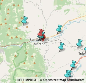 Mappa Via Giacomo Brodolini, 62027 San Severino Marche MC, Italia (5.09714)