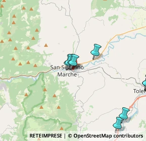 Mappa Via Giacomo Brodolini, 62027 San Severino Marche MC, Italia (5.57)