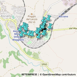 Mappa Via Cervi, 53041 Asciano SI, Italia (0.28571)