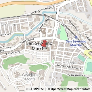 Mappa Piazza del Teatro, 3, 62027 San Severino Marche, Macerata (Marche)