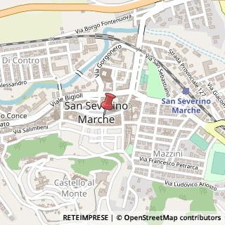 Mappa Piazza del Popolo, 20, 62027 San Severino Marche, Macerata (Marche)