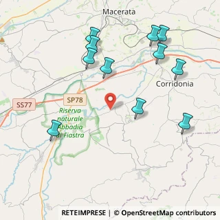 Mappa Via San Marco, 62014 Petriolo MC, Italia (4.85091)