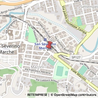 Mappa Via Giuseppe Mazzini, 23, 62027 San Severino Marche, Macerata (Marche)