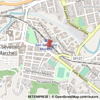 Mappa Via Giuseppe Mazzini, 17, 62027 San Severino Marche, Macerata (Marche)