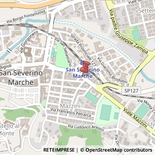 Mappa Viale Mazzini, 23, 62027 San Severino Marche, Macerata (Marche)