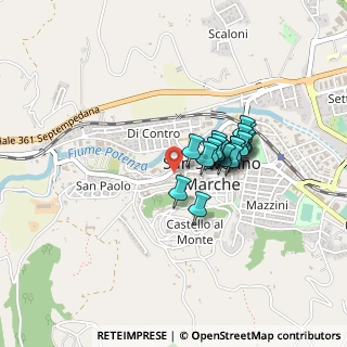 Mappa Vicolo del Gallo, 62027 San Severino Marche MC, Italia (0.313)