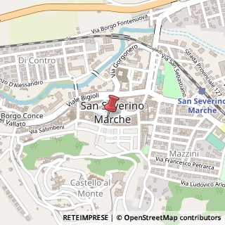 Mappa Piazza del Popolo, 33, 62027 San Severino Marche, Macerata (Marche)