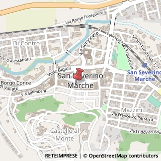 Mappa Via Crocelle, 15, 62027 San Severino Marche, Macerata (Marche)