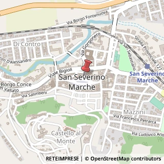 Mappa Via Rosa Ercole, 4, 62027 San Severino Marche, Macerata (Marche)