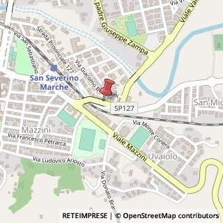 Mappa Via Mattatoio, 1, 62027 San Severino Marche, Macerata (Marche)