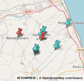 Mappa Via Piave, 63811 Sant'Elpidio a Mare FM, Italia (2.76615)