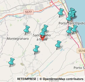 Mappa Via Piave, 63811 Sant'Elpidio a Mare FM, Italia (4.91286)