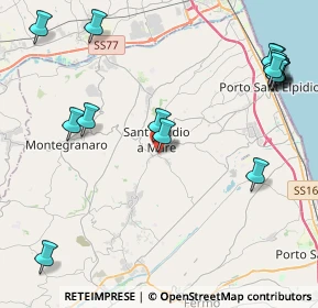 Mappa Via Piave, 63811 Sant'Elpidio a Mare FM, Italia (5.70588)