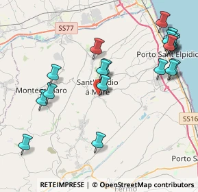 Mappa Via Piave, 63811 Sant'Elpidio a Mare FM, Italia (4.96368)