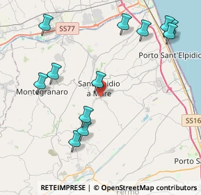 Mappa Via Piave, 63811 Sant'Elpidio a Mare FM, Italia (4.95833)