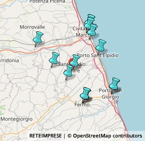 Mappa Via Piave, 63811 Sant'Elpidio a Mare FM, Italia (7.31929)