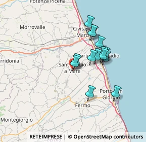 Mappa Via Piave, 63811 Sant'Elpidio a Mare FM, Italia (6.05571)