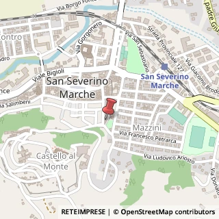 Mappa Via Cesare Battisti, 19, 62027 San Severino Marche, Macerata (Marche)