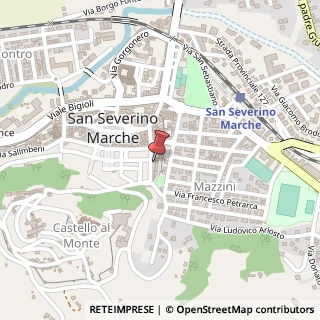 Mappa Via Cesare Battisti, 13, 62027 San Severino Marche, Macerata (Marche)