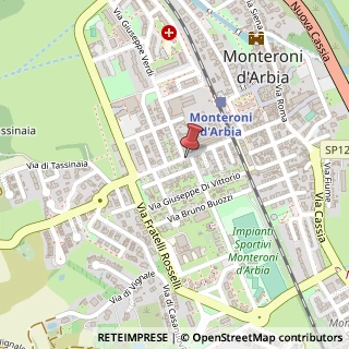 Mappa Via IV Novembre, 343, 53014 Monteroni d'Arbia, Siena (Toscana)