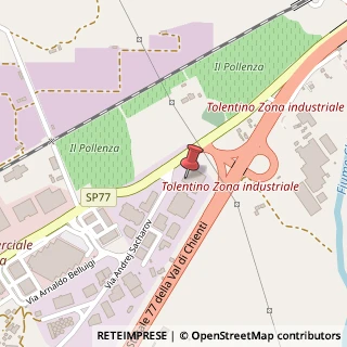 Mappa Via Andrei Sacharov, 62029 Tolentino MC, Italia, 62029 Tolentino, Macerata (Marche)